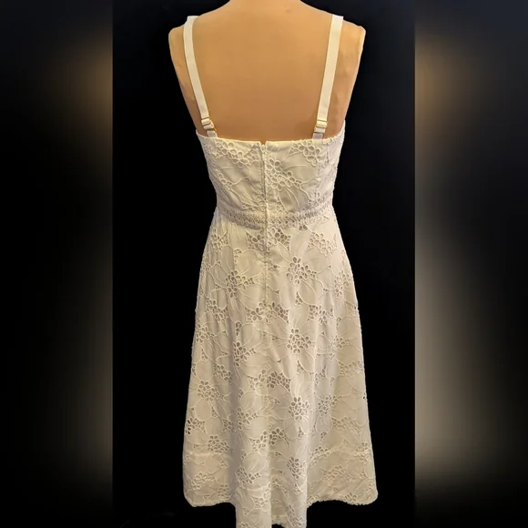 Lilly Pulitzer White Eyelet Sundress Graduation, Party, Bust 37"-38" Size 10? - Picture 8 of 10